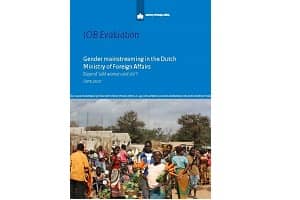 Cover of the report on Gender mainstreaming policy