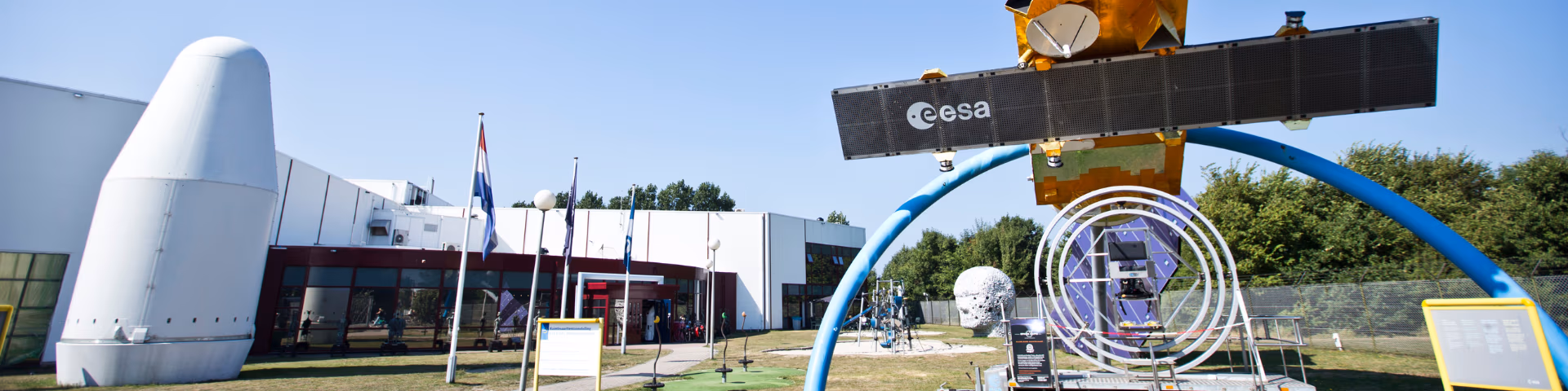 Entrance of ESA/ESTEC in Noordwijk, the Netherlands