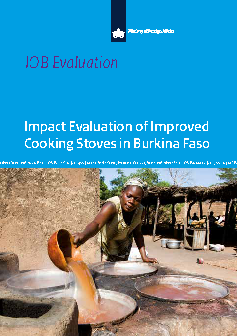 Cover van het rapport Impact Evaluation of Improved Cooking Stoves in Burkina Faso